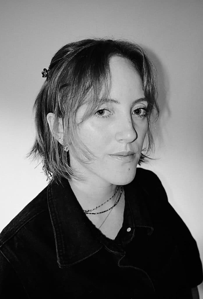 Black and white portrait photo of Jessy Quay